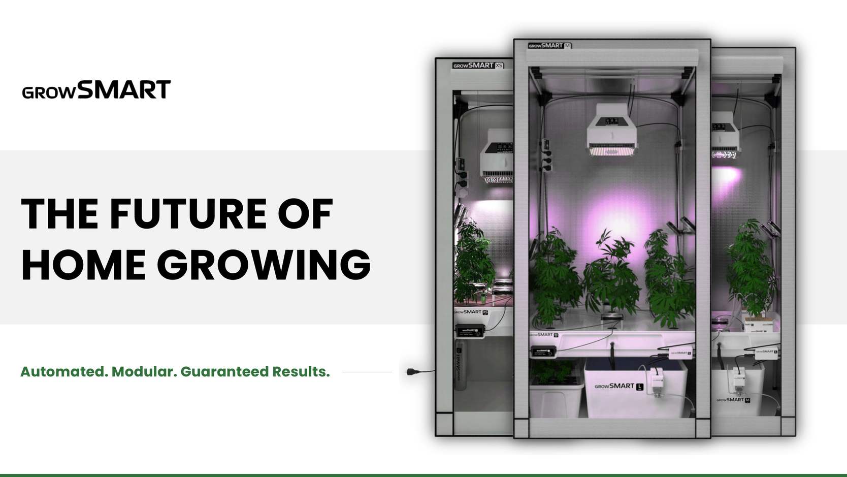 Pitch Deck Folie 1 — The Future of Home Growing: growSMART Produktsystem